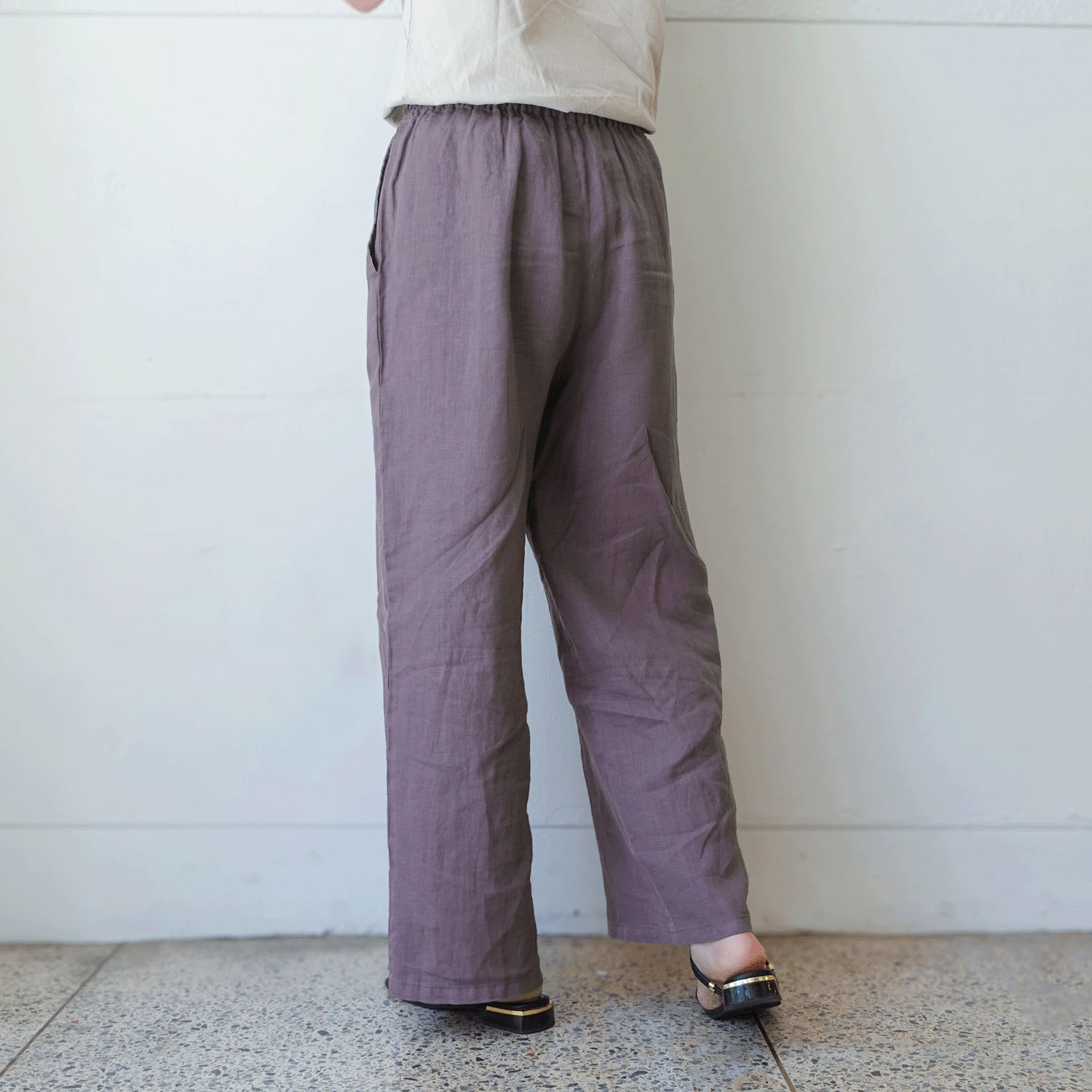 【Insta Live】JEUNE ET JOYEUX フレンチリネンワイドパンツ 73丈 - 画像12