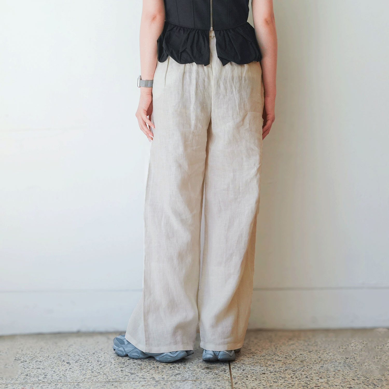 【Insta Live】JEUNE ET JOYEUX フレンチリネンワイドパンツ 73丈 - 画像21