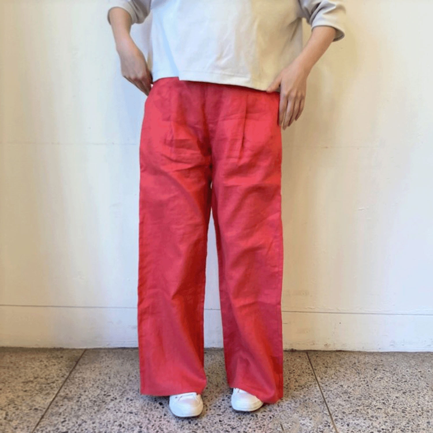 【Insta Live】JEUNE ET JOYEUX フレンチリネンワイドパンツ 73丈 - 画像31