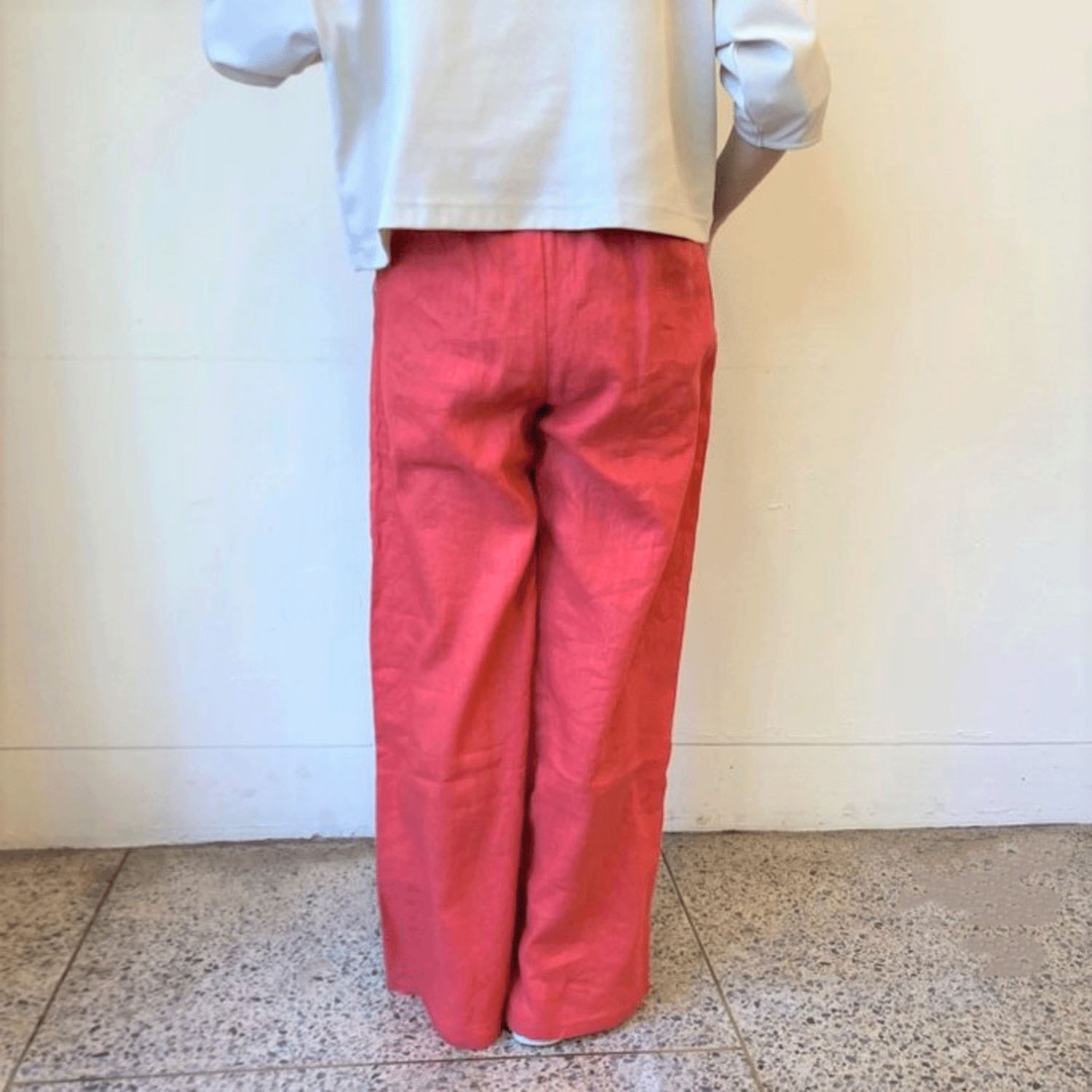 【Insta Live】JEUNE ET JOYEUX フレンチリネンワイドパンツ 73丈 - 画像9