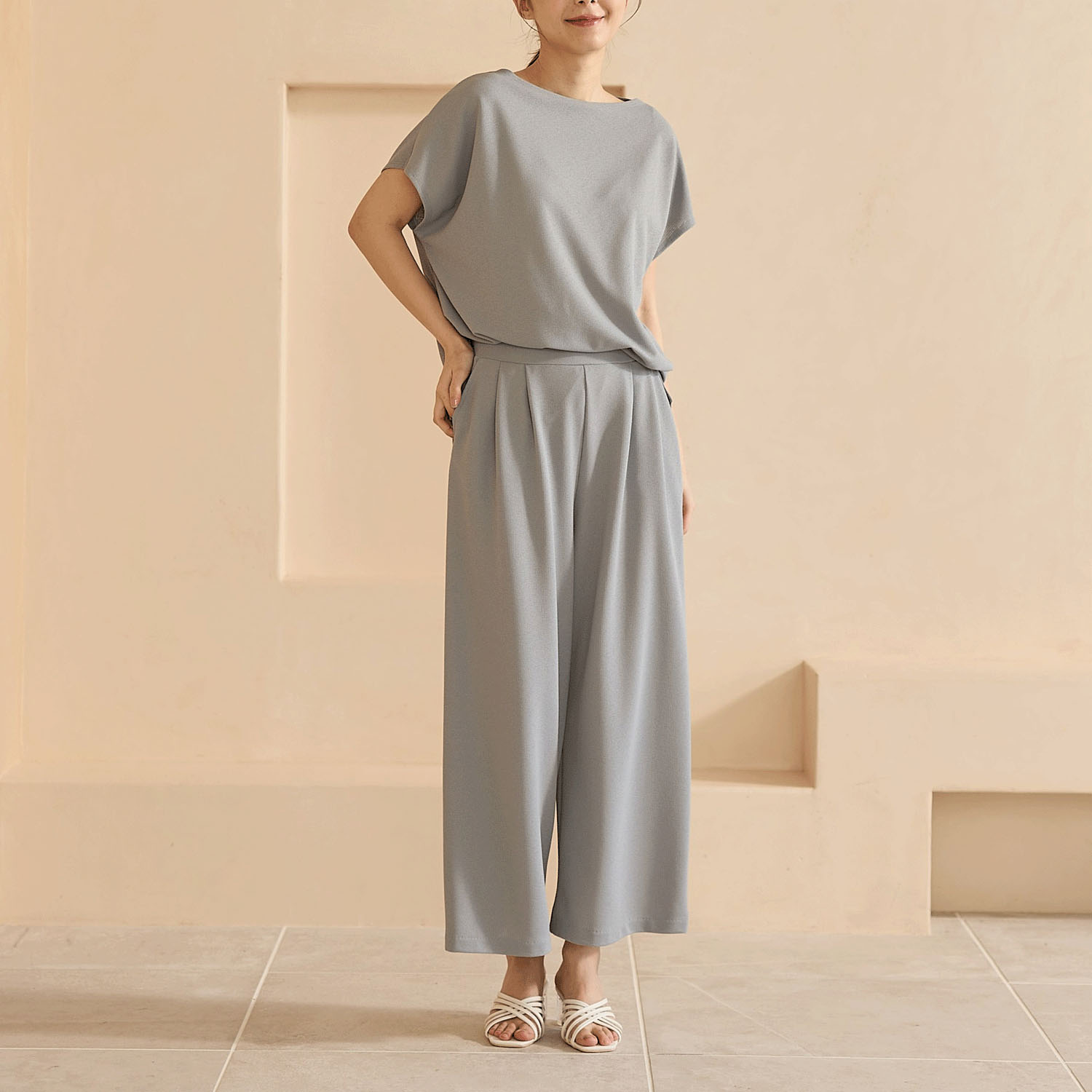 Reginetta 涼しやドライワッフル・チュニックT - 画像2