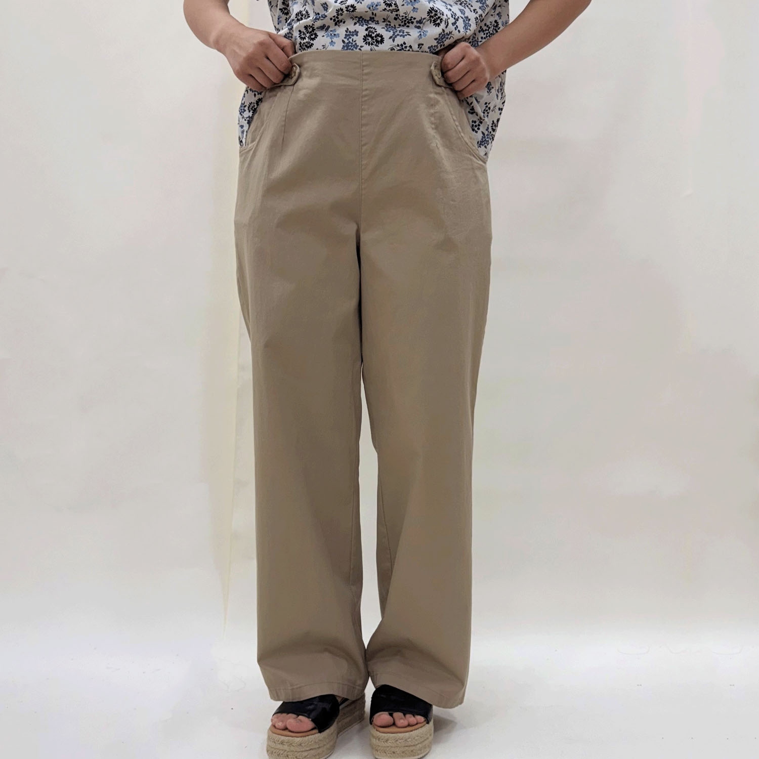 麻混グルカワイド丈長 - 画像2