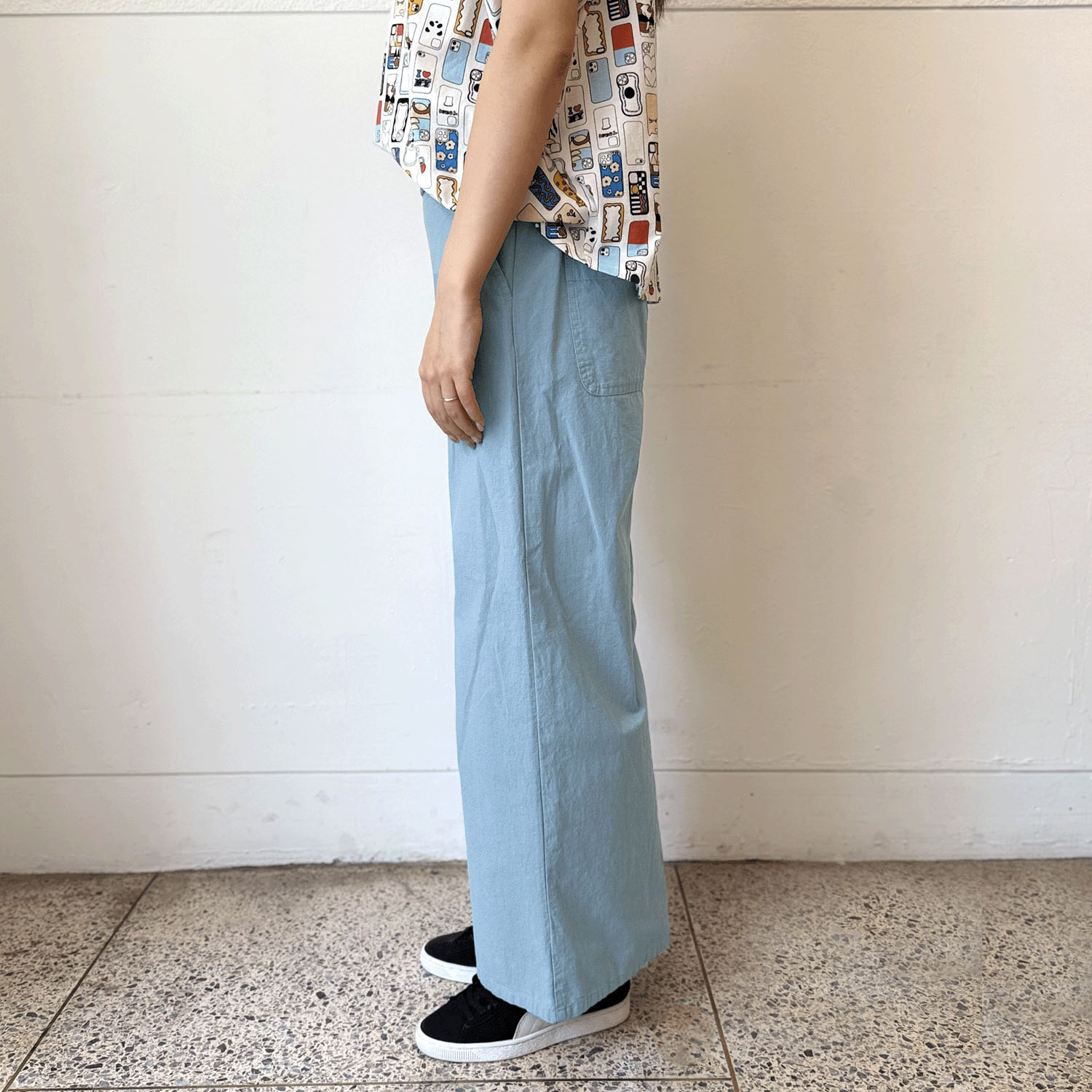 綿スラブバギーパンツ - 画像4