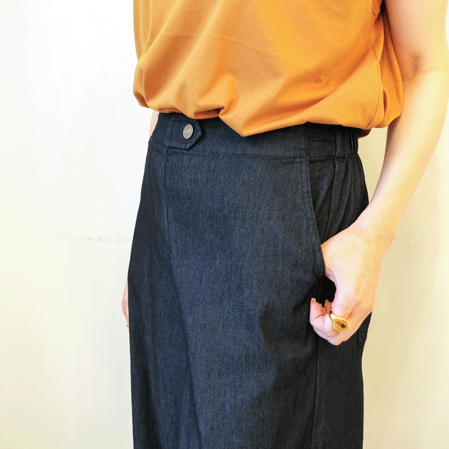 サマーデニムバギーパンツ - 画像5