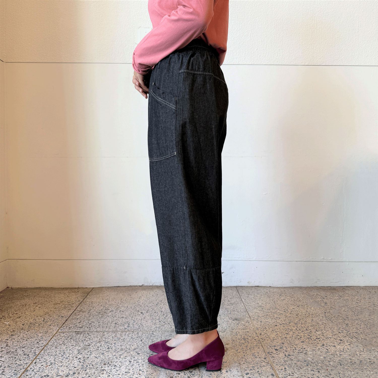 インディゴバルーンパンツ - 画像2