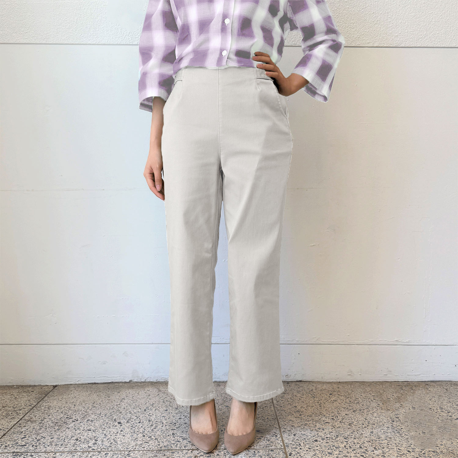 コーマ糸グルカカラーワイドパンツ - 画像4