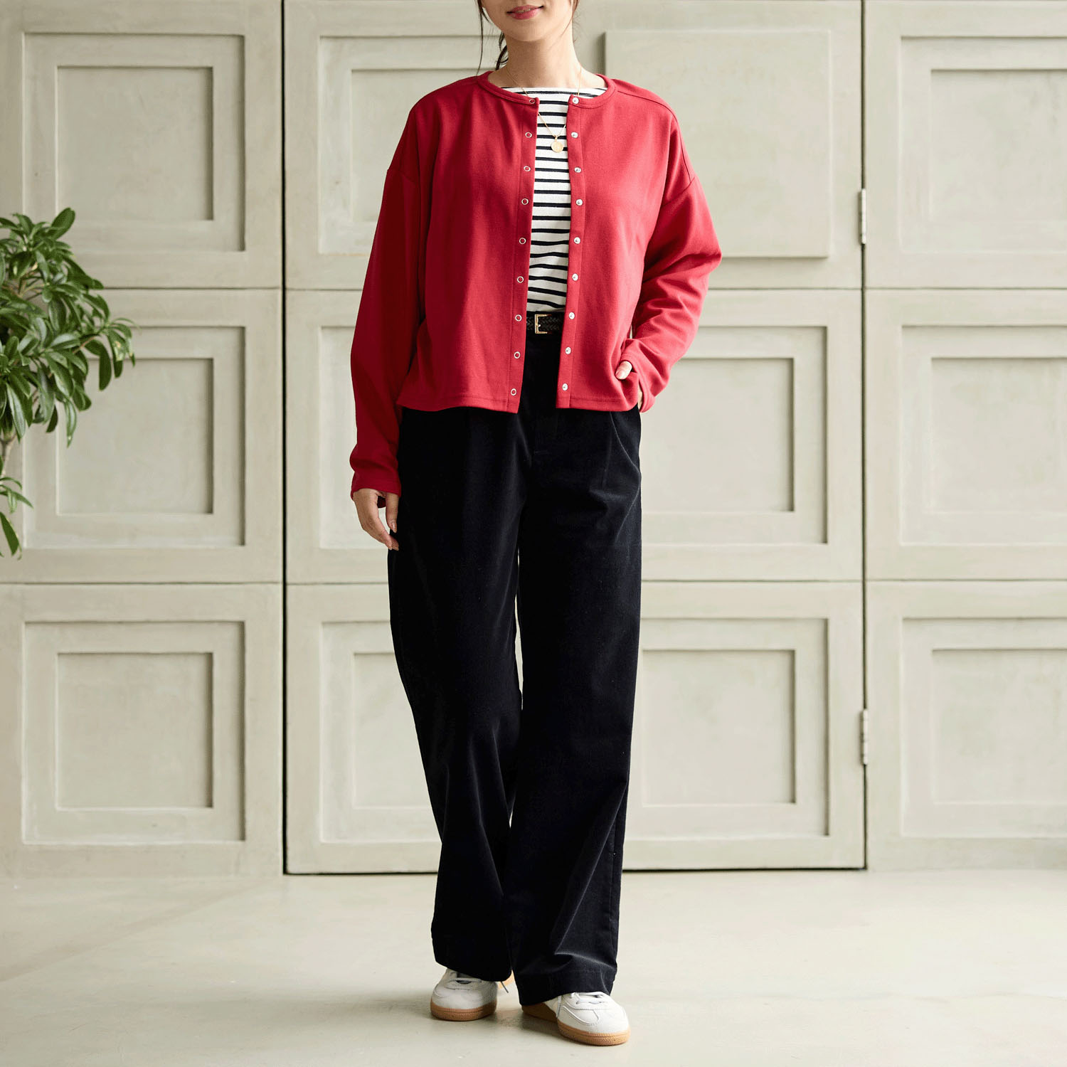 Reginetta コーデュロイ・タックワイドストレート - 画像3