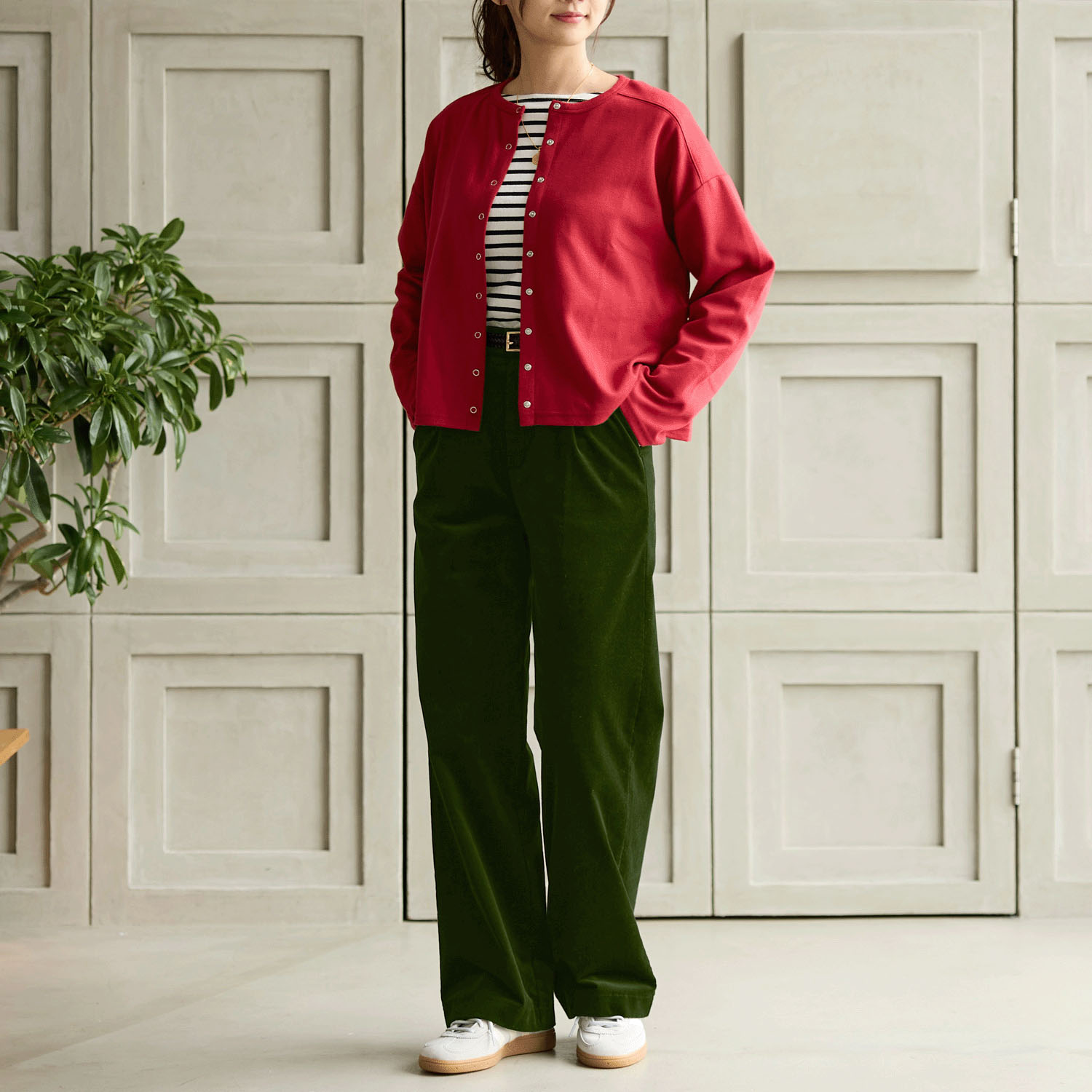 Reginetta コーデュロイ・タックワイドストレート - 画像5