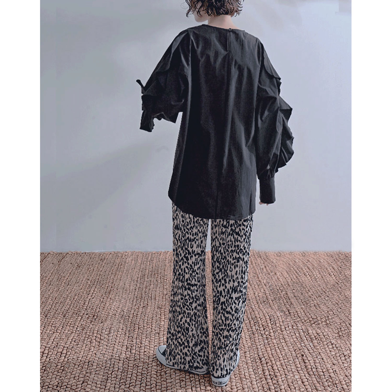 カットプリーツパンツ - 画像6