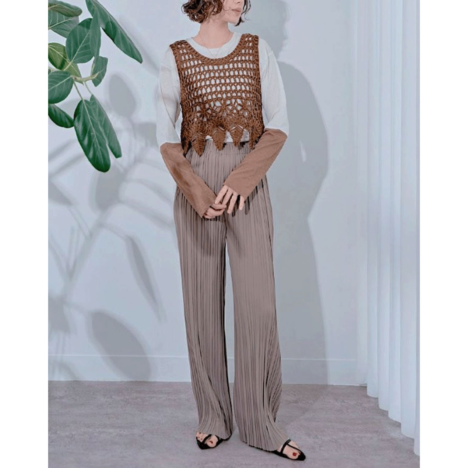 【ETONET限定お取り寄せ】プリーツパンツ - 画像3