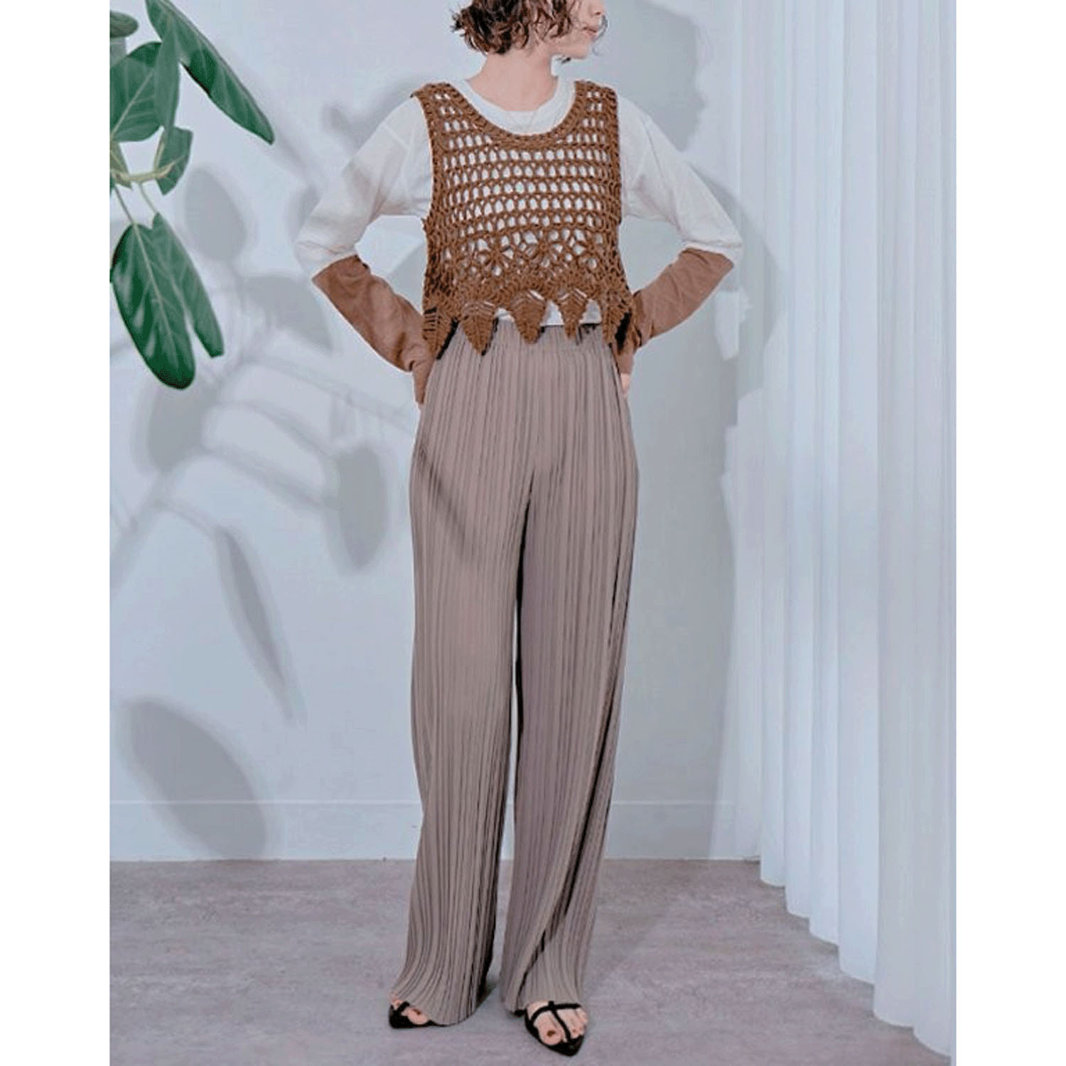 【ETONET限定お取り寄せ】プリーツパンツ - 画像4