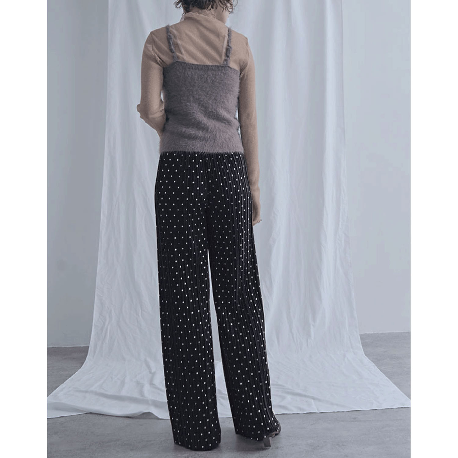 【ETONET限定お取り寄せ】カットプリーツ水玉柄パンツ - 画像14