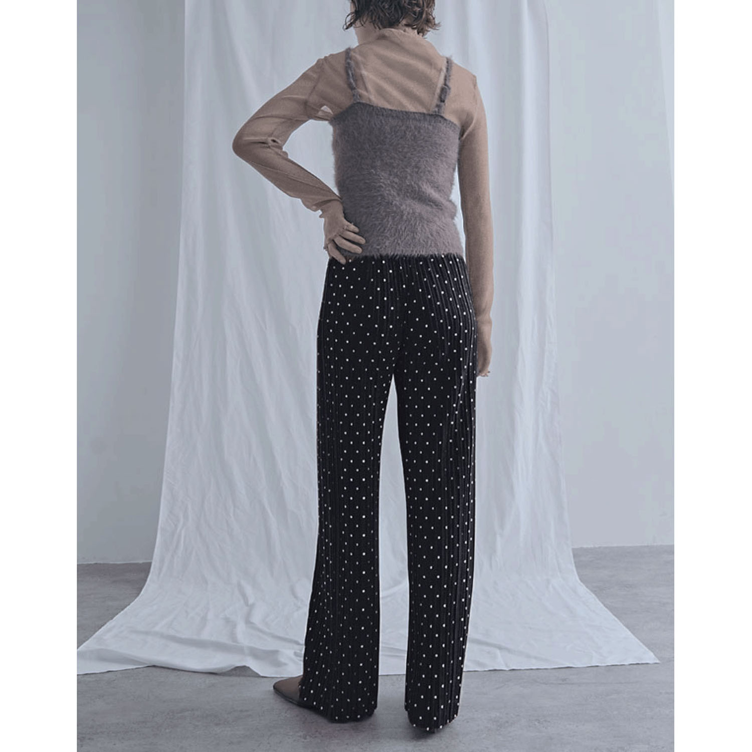 【ETONET限定お取り寄せ】カットプリーツ水玉柄パンツ - 画像15