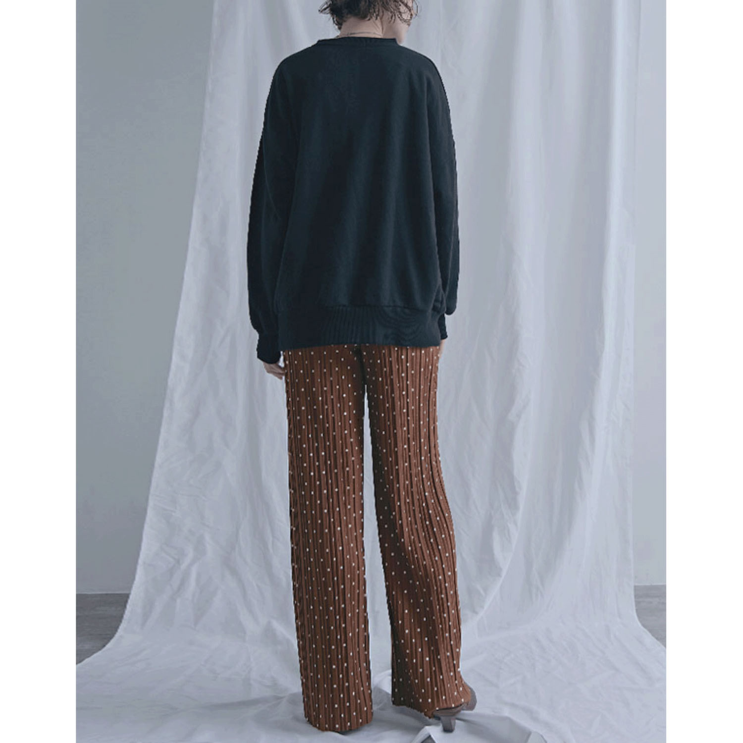 【ETONET限定お取り寄せ】カットプリーツ水玉柄パンツ - 画像22