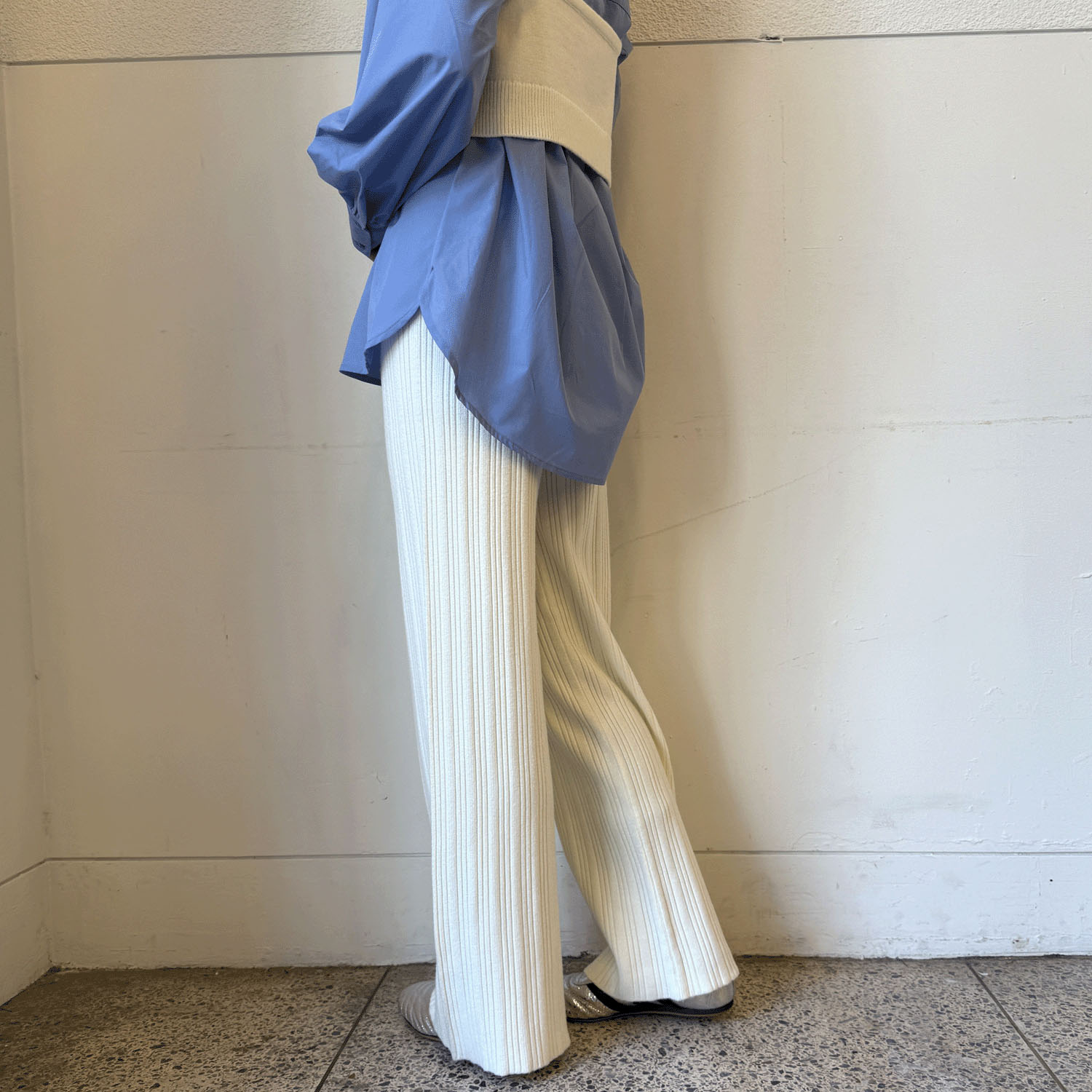 【Insta Live】ニットリブワイドパンツ - 画像8