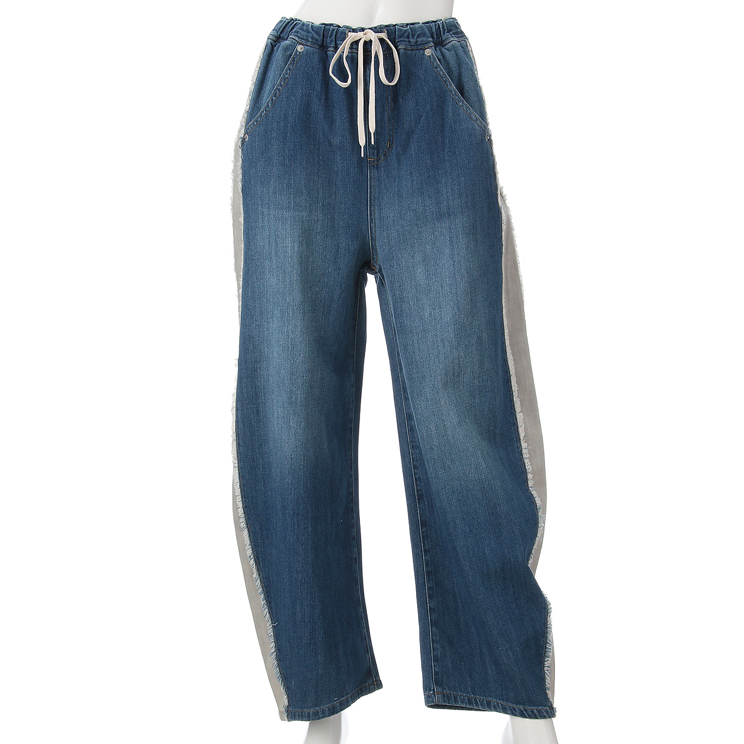 【Insta Live】CAMEL ROAD サイドカット配色カーブイージーパンツ - 画像12