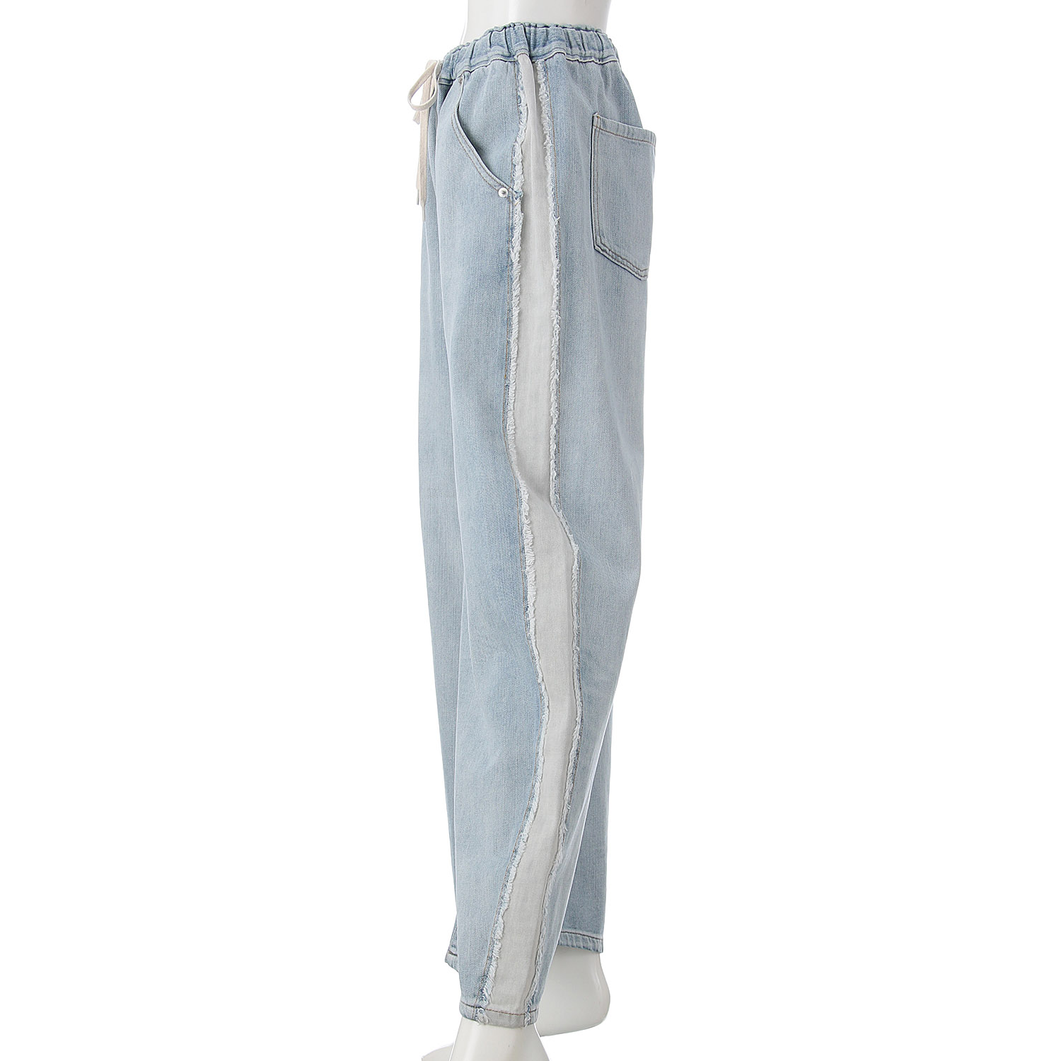 【Insta Live】CAMEL ROAD サイドカット配色カーブイージーパンツ - 画像9