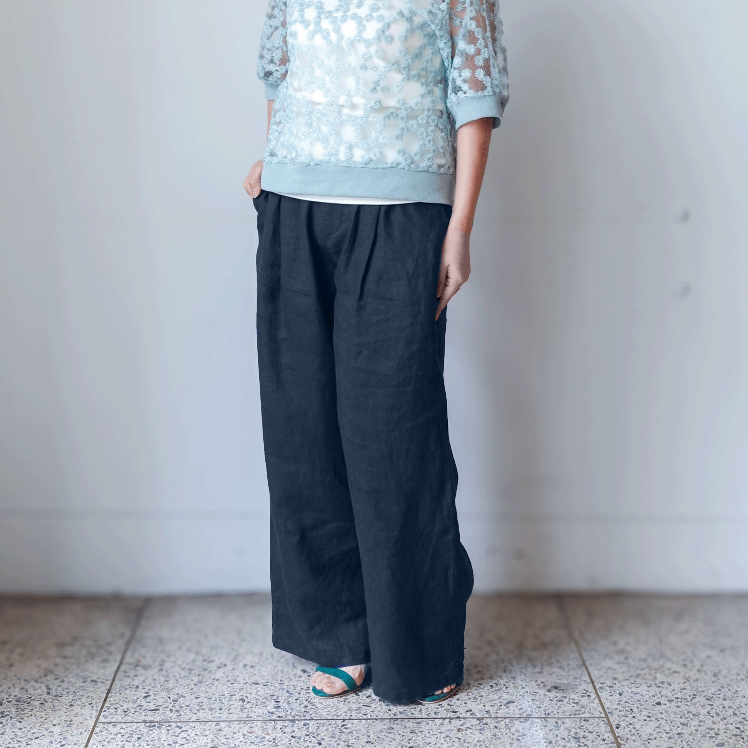 【InstaLive】JEUNE ET JOYEUX フレンチリネンワイドパンツ 65丈 - 画像16