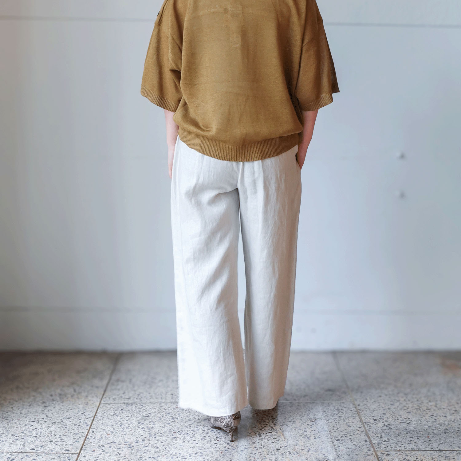 【InstaLive】JEUNE ET JOYEUX フレンチリネンワイドパンツ 65丈 - 画像6