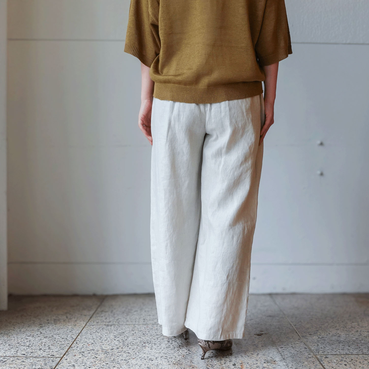 【InstaLive】JEUNE ET JOYEUX フレンチリネンワイドパンツ 65丈 - 画像8