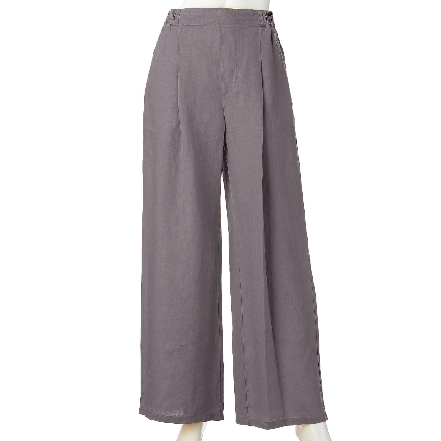JEUNE ET JOYEUX フレンチリネンワイドパンツ 73丈 - 画像2