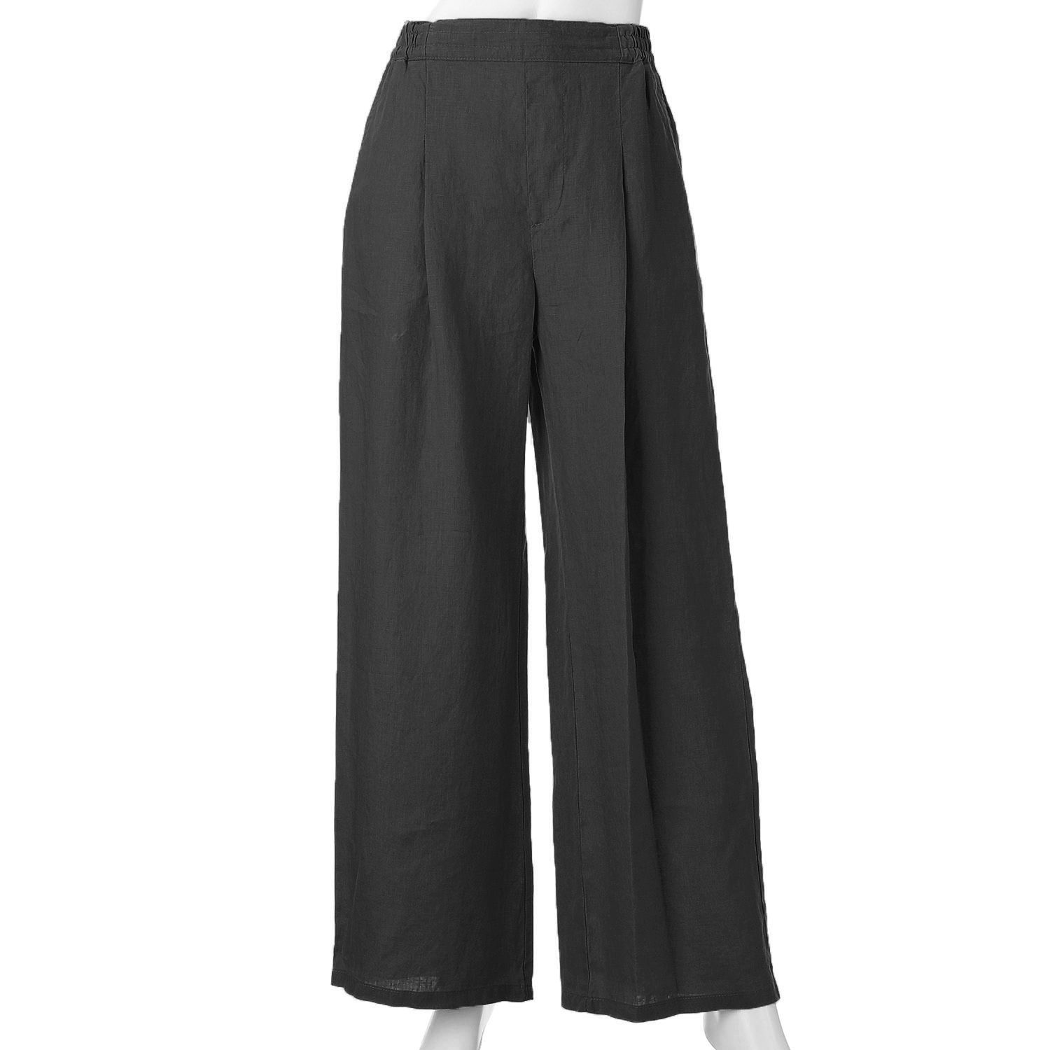 JEUNE ET JOYEUX フレンチリネンワイドパンツ 73丈 - 画像6