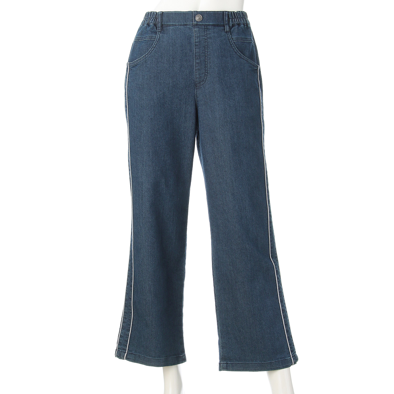 パイピングラインデニムパンツ - 画像8