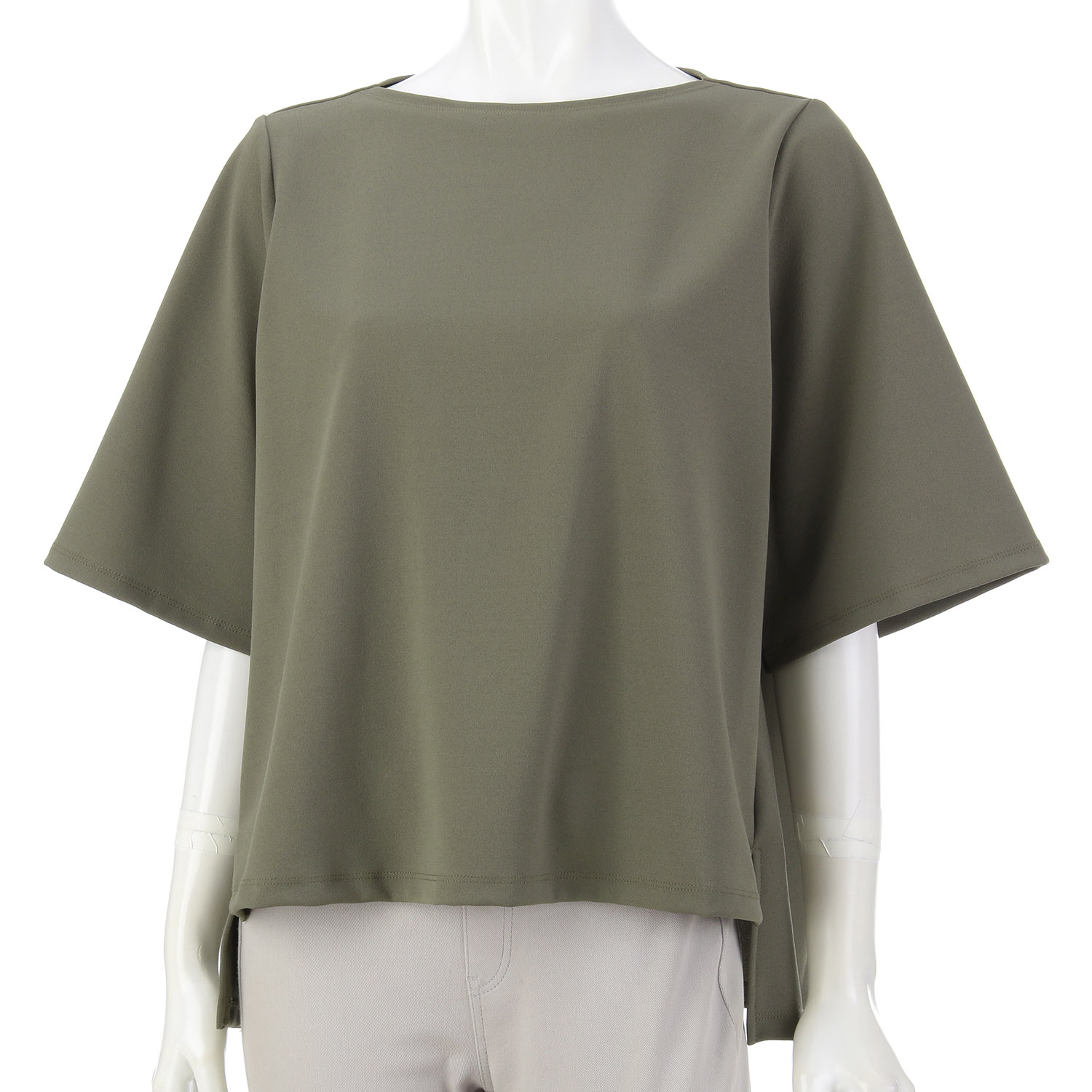 TAKUMIBA ジョーゼットニットフレアプルオーバー - 画像9