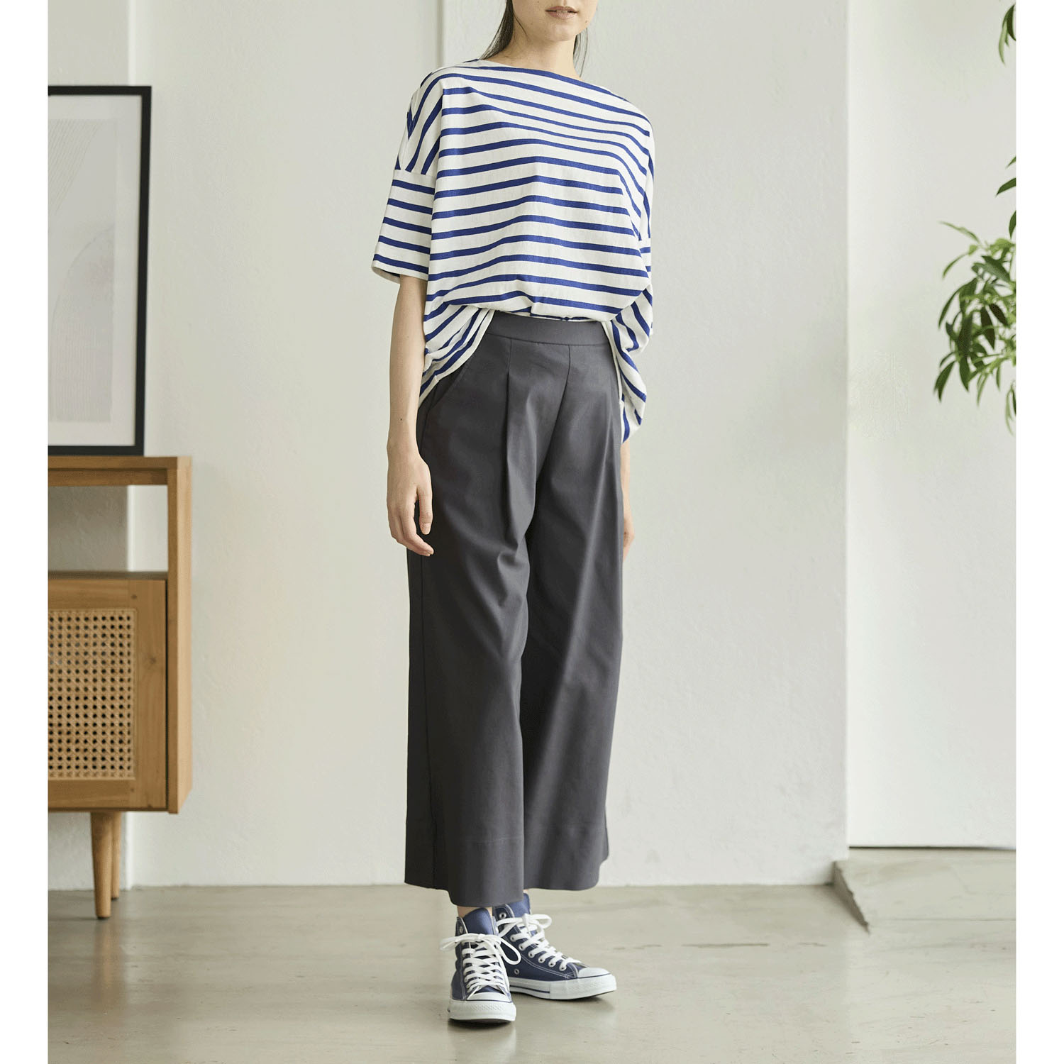 reginetta ストレッチタックワイドパンツ - 画像1