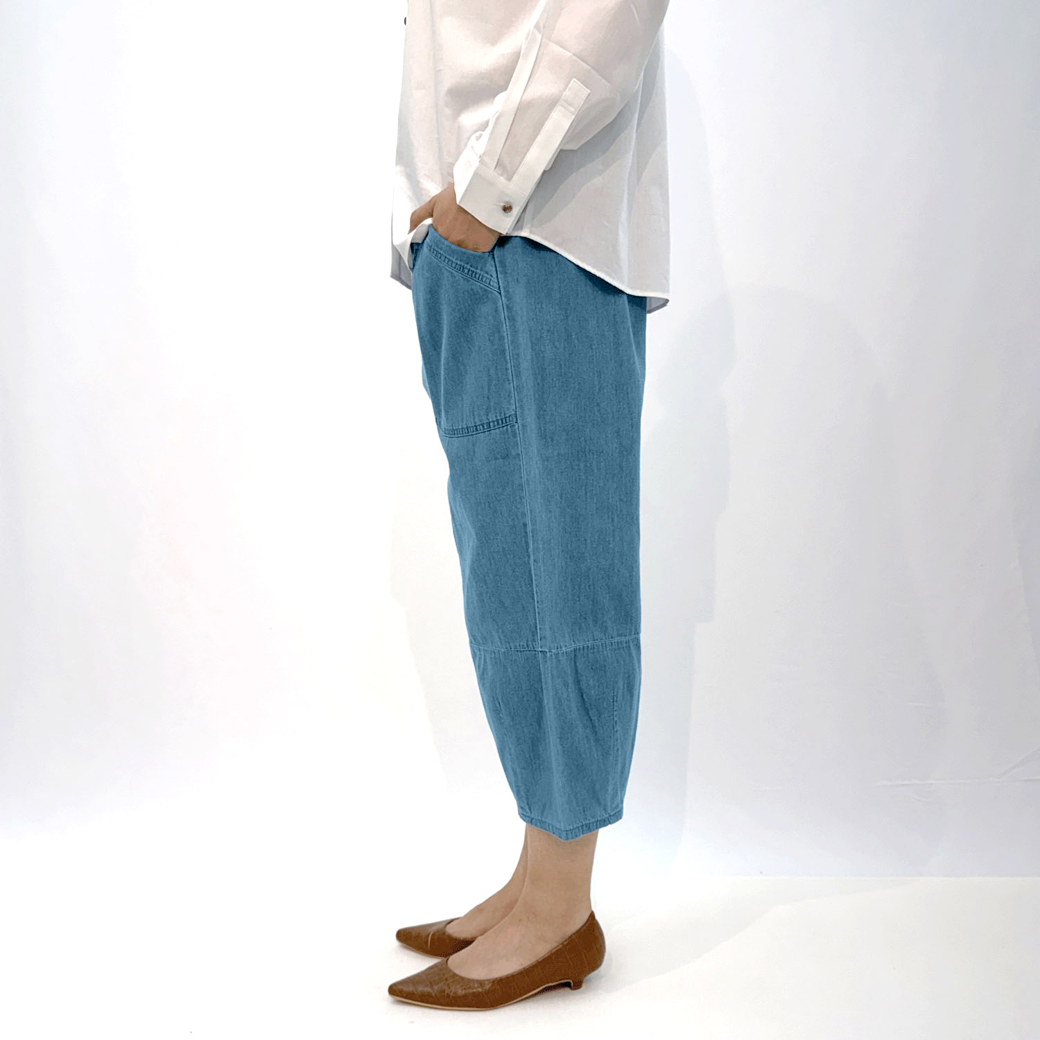 インディゴバルーンパンツ - 画像5