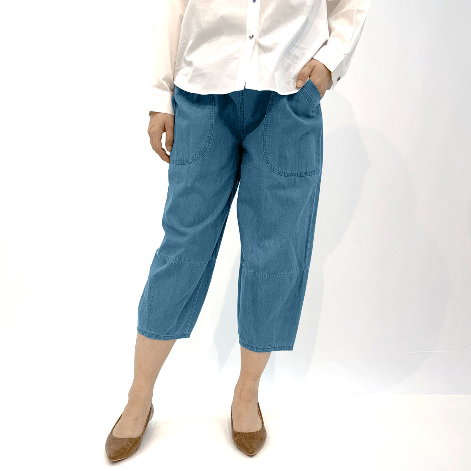 インディゴバルーンパンツ