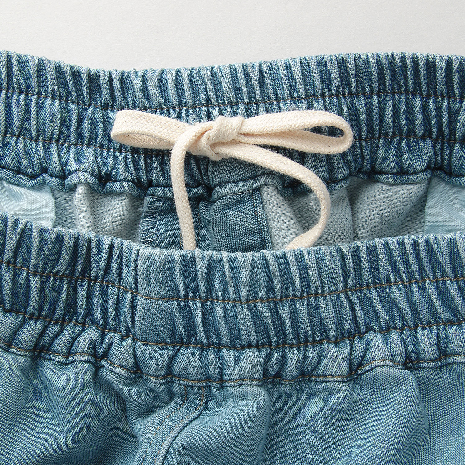 W HEART 柔らかガーゼデニムワイドパンツ - 画像9