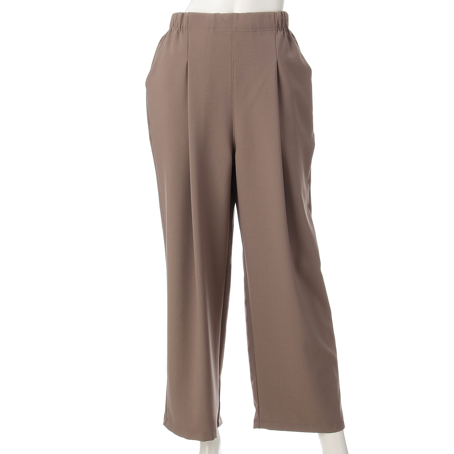 ソフトストレッチ タックワイドパンツ - 画像12