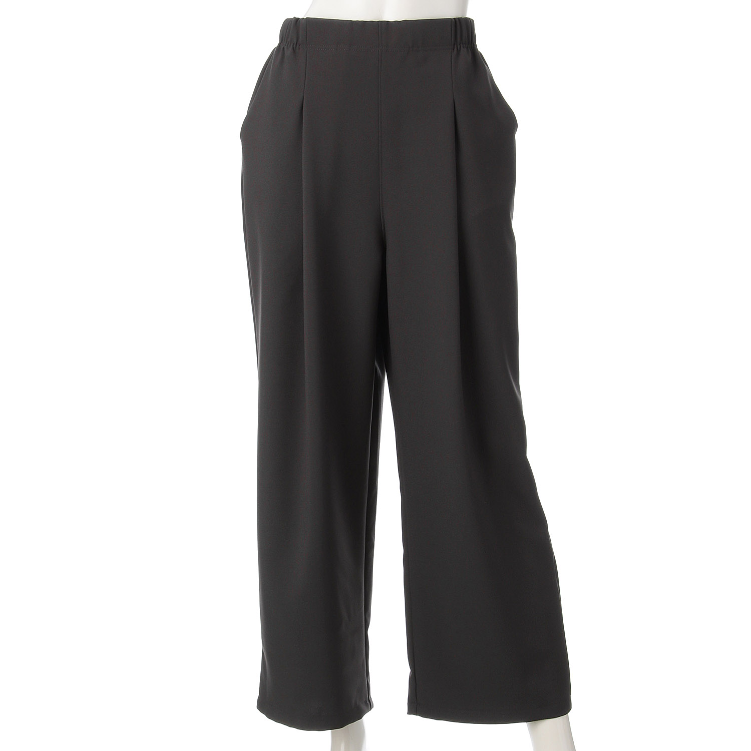 ソフトストレッチ タックワイドパンツ - 画像6