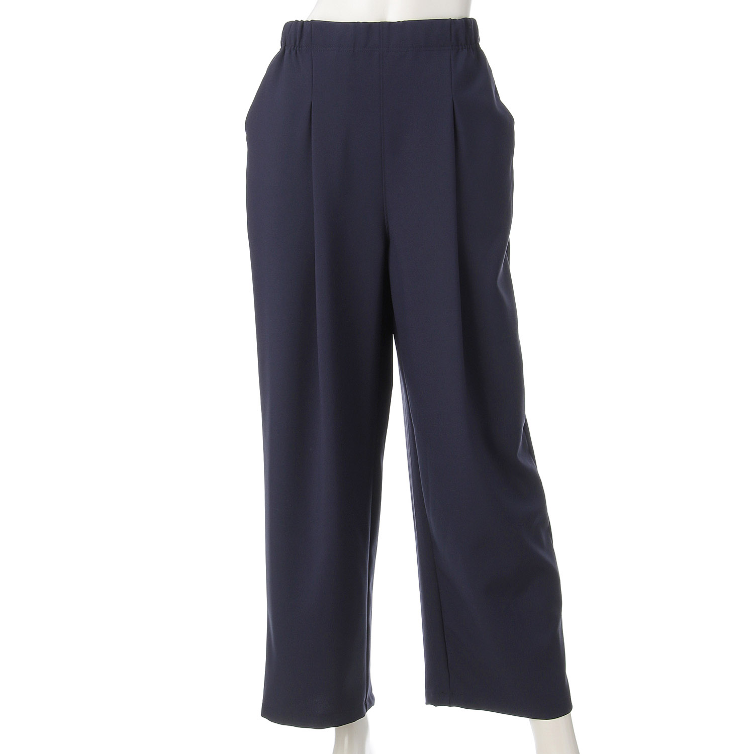 ソフトストレッチ タックワイドパンツ - 画像8