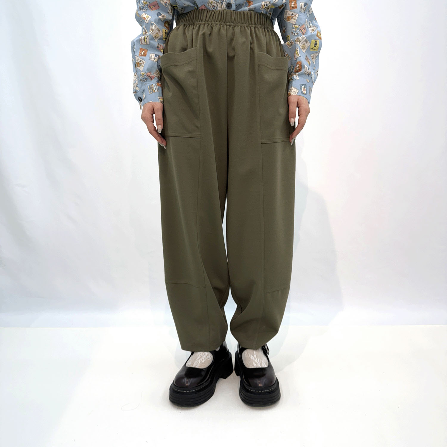 ライトジョーゼットバルーンパンツ - 画像1