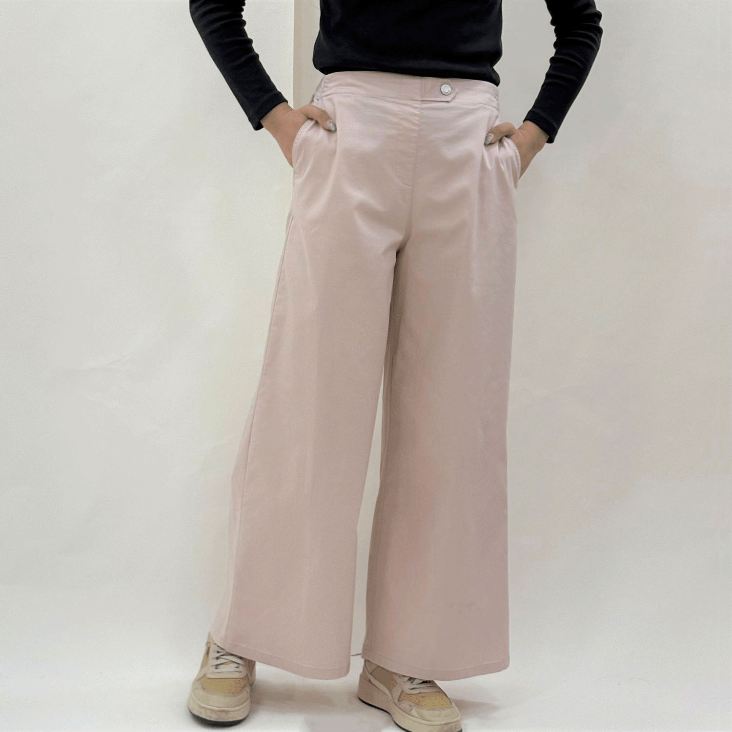 テンセル混バギーパンツ - 画像1