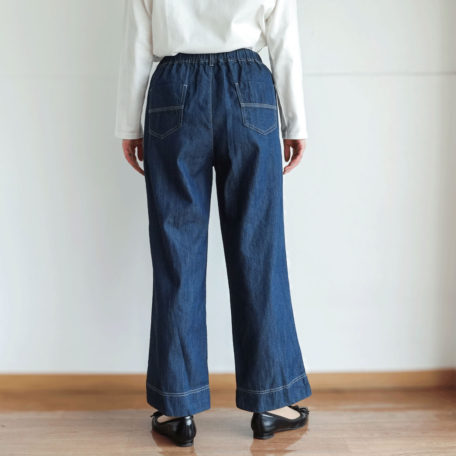 【Insta Live】リヨセルデニム ワイドパンツ - 画像3