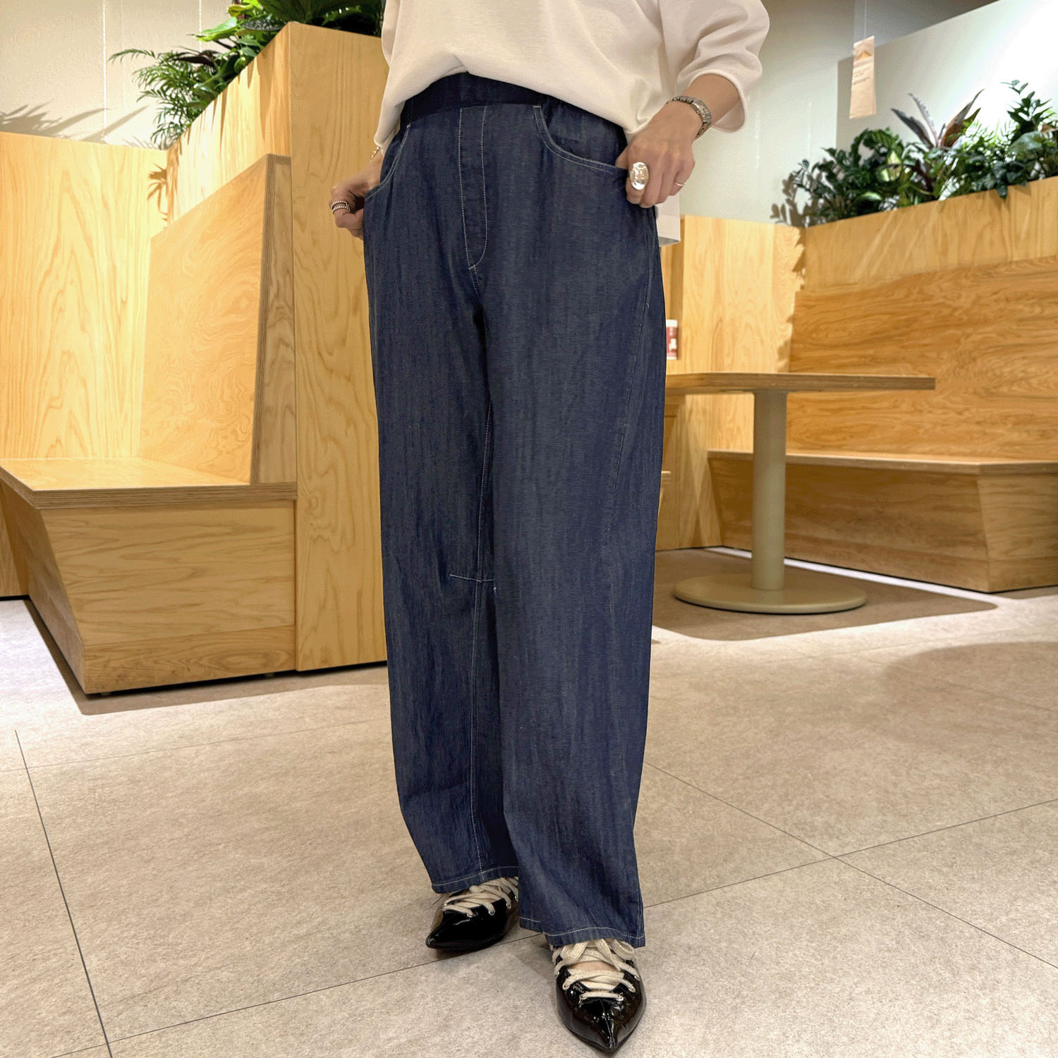 【Insta Live】リヨセルデニムバレルパンツ