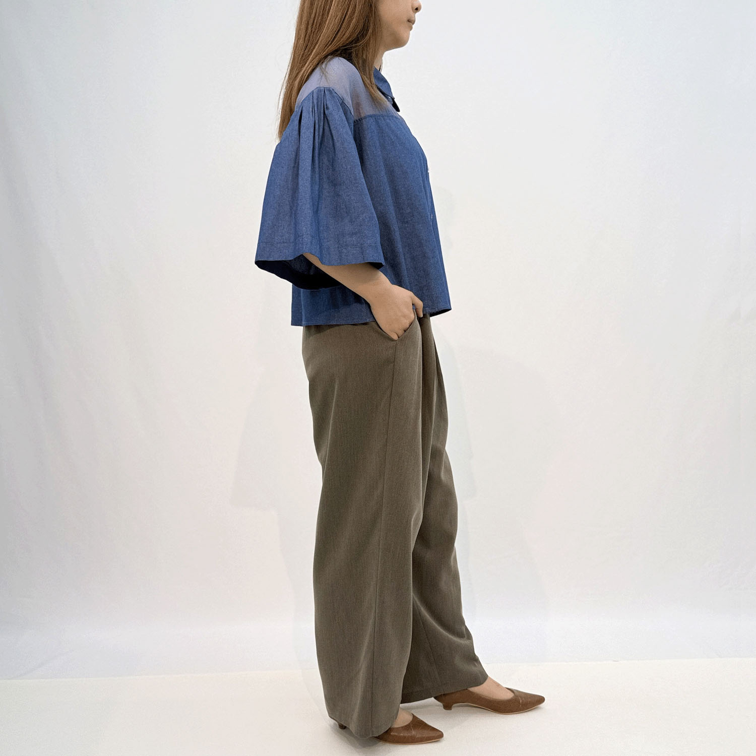 タックワイドパンツ - 画像10