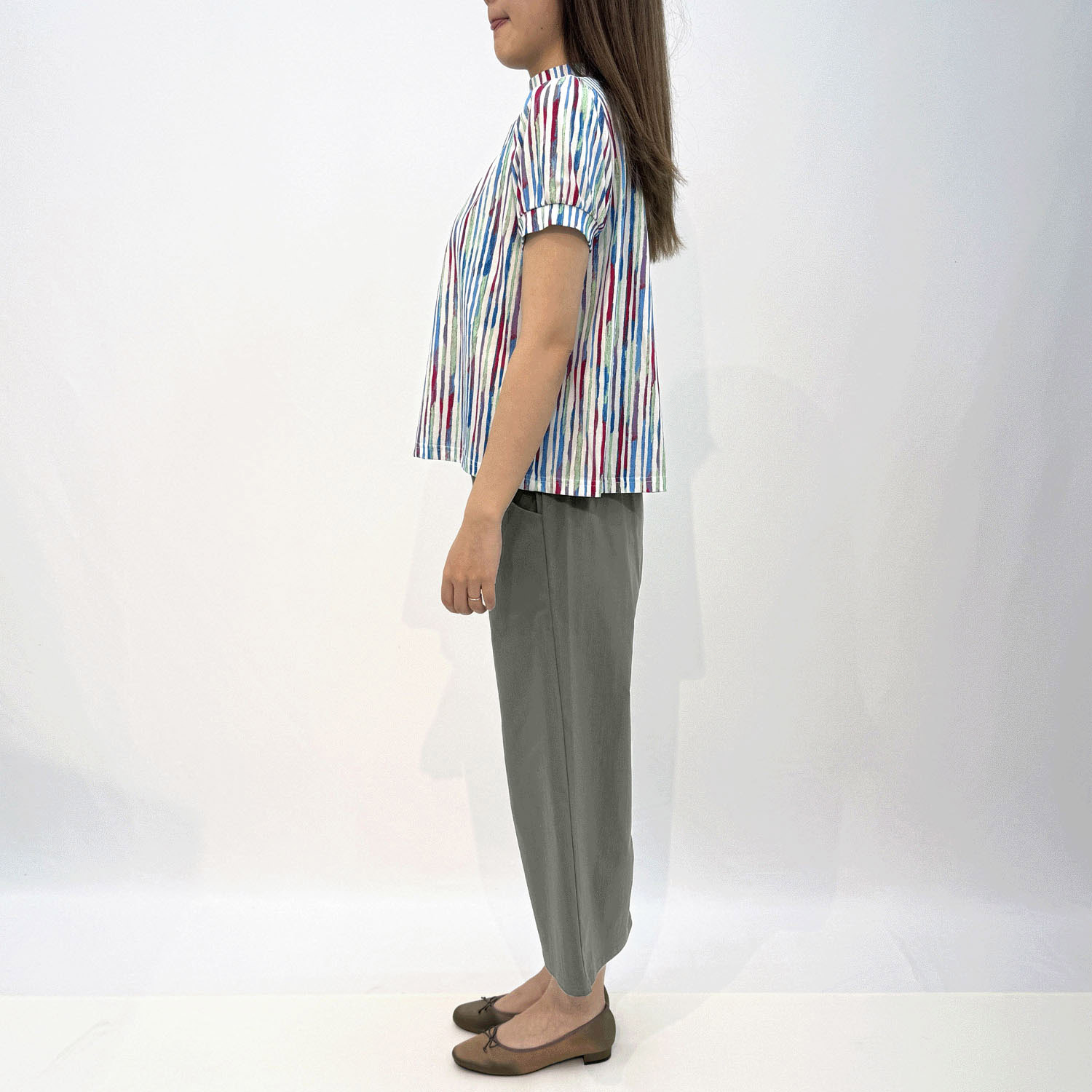 セオスリー ストレッチワイドパンツ - 画像2