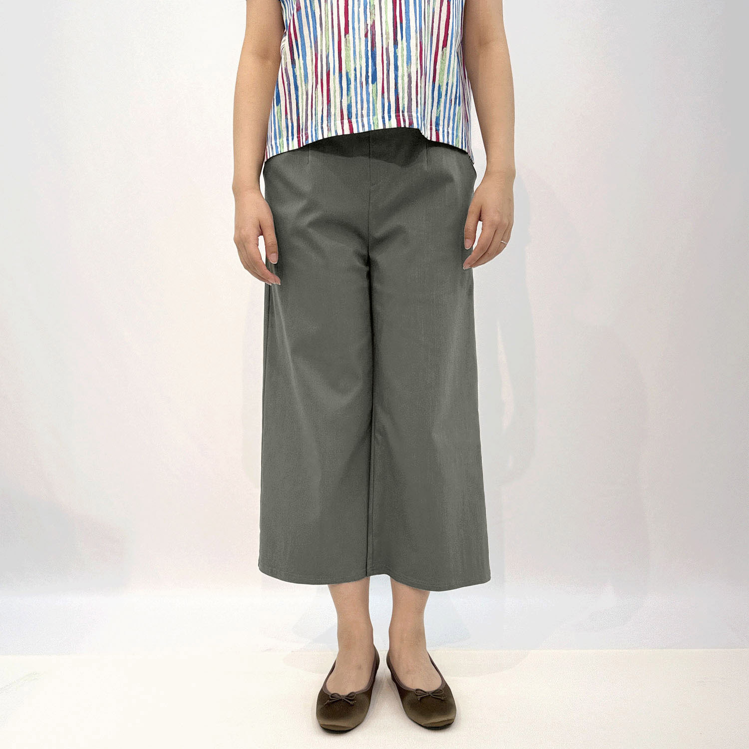 セオスリー ストレッチワイドパンツ - 画像8