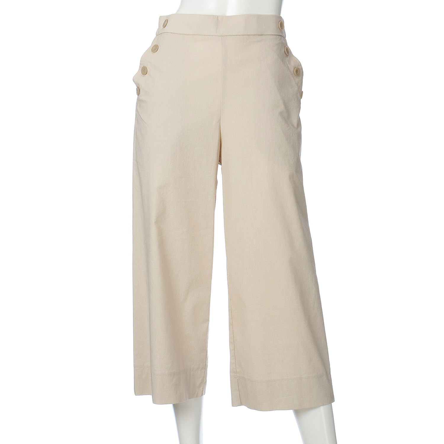 シャンブレー縦ストレッチパンツ - 画像3