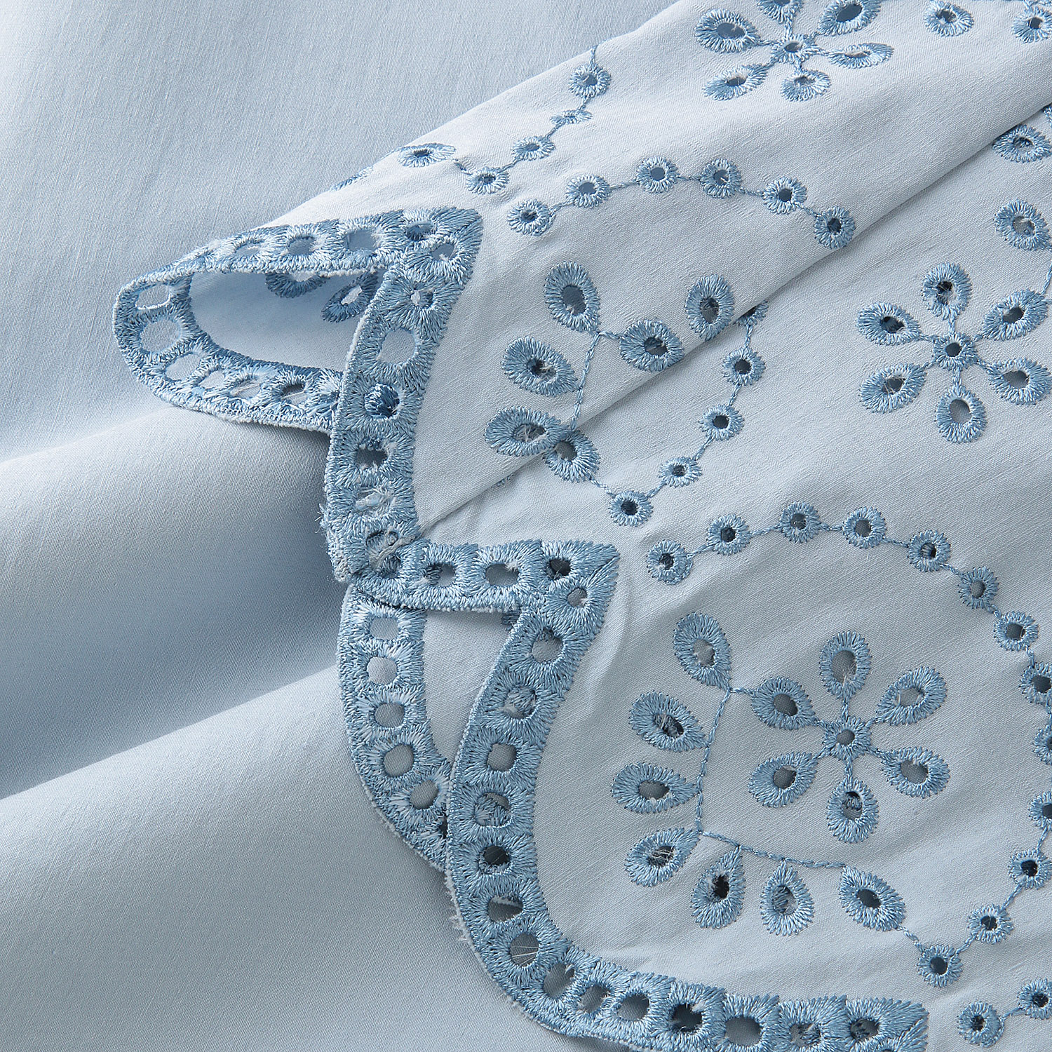 縦ストレッチ スカラップ刺繍パンツ - 画像16