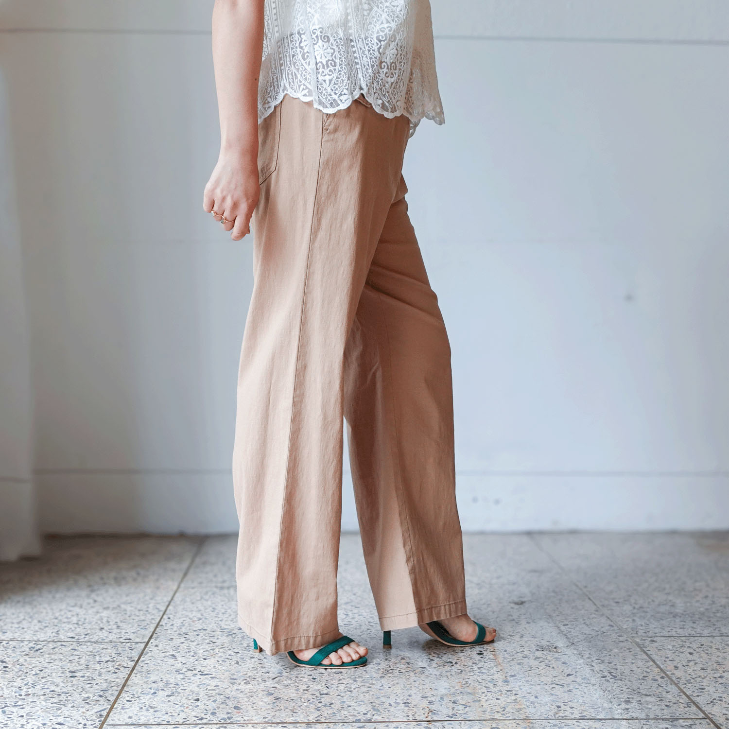 【InstaLive】aiai リヨセル麻ストレッチ シュッと！ストレートパンツ - 画像3