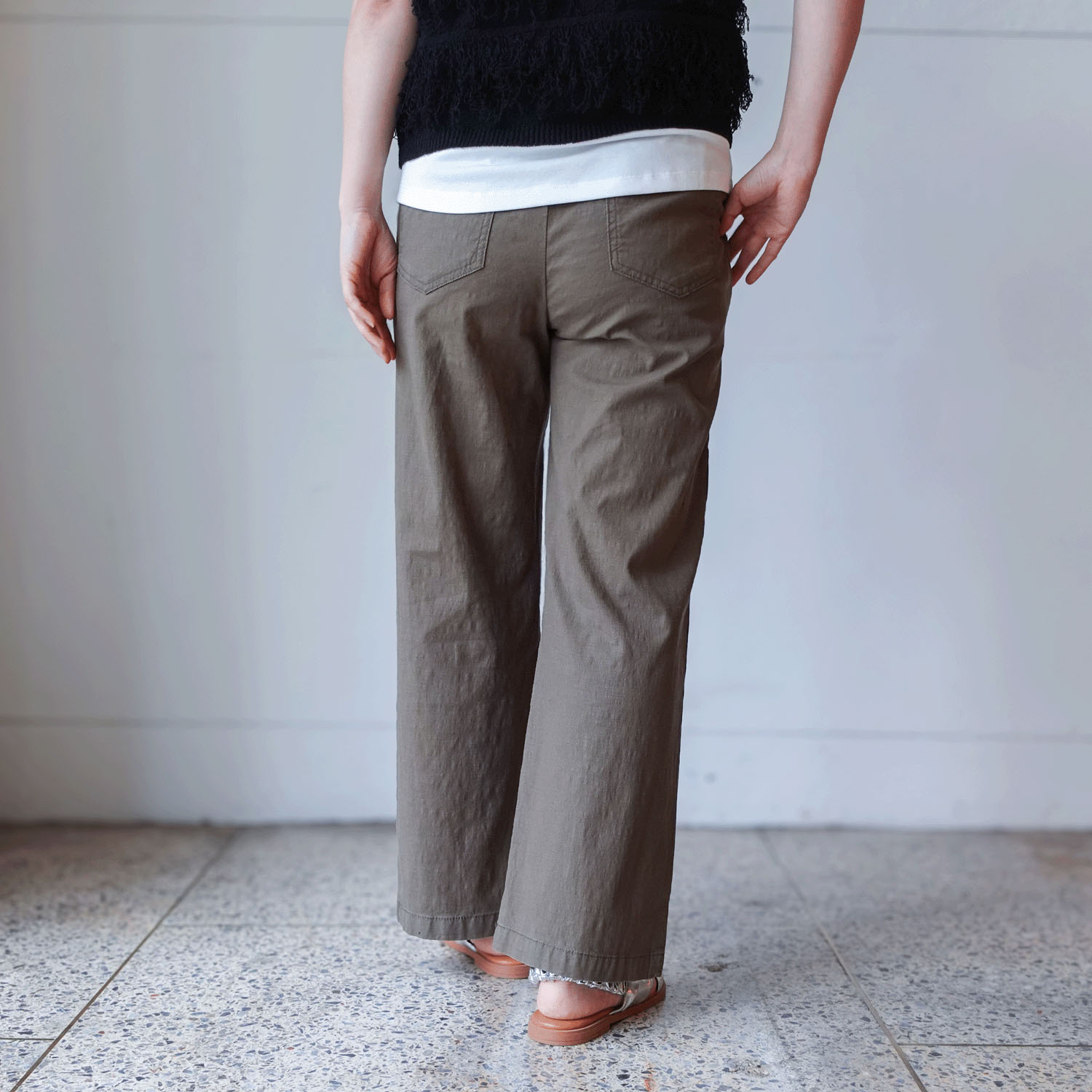 【InstaLive】aiai リヨセル麻ストレッチ シュッと！ストレートパンツ - 画像7