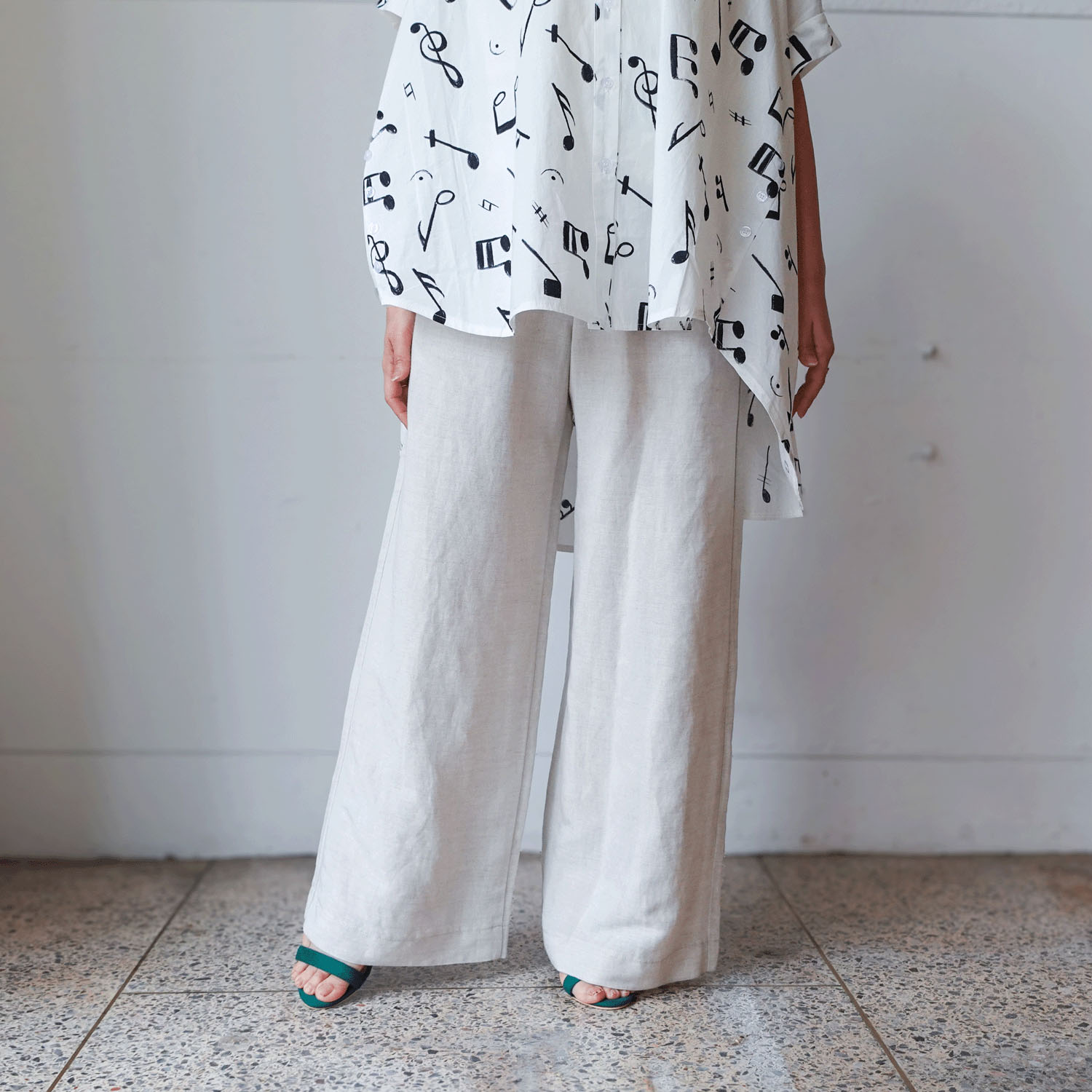 【InstaLive】aiai 麻レーヨン シュッと！ワイドフレアーパンツ - 画像4