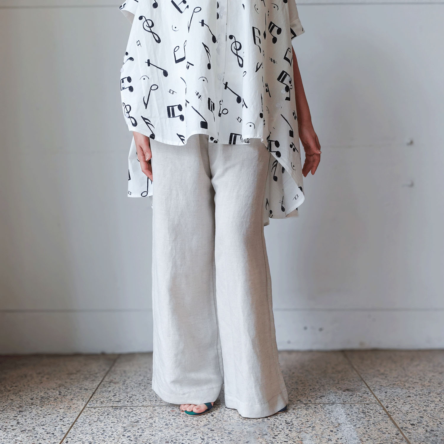 【InstaLive】aiai 麻レーヨン シュッと！ワイドフレアーパンツ - 画像5