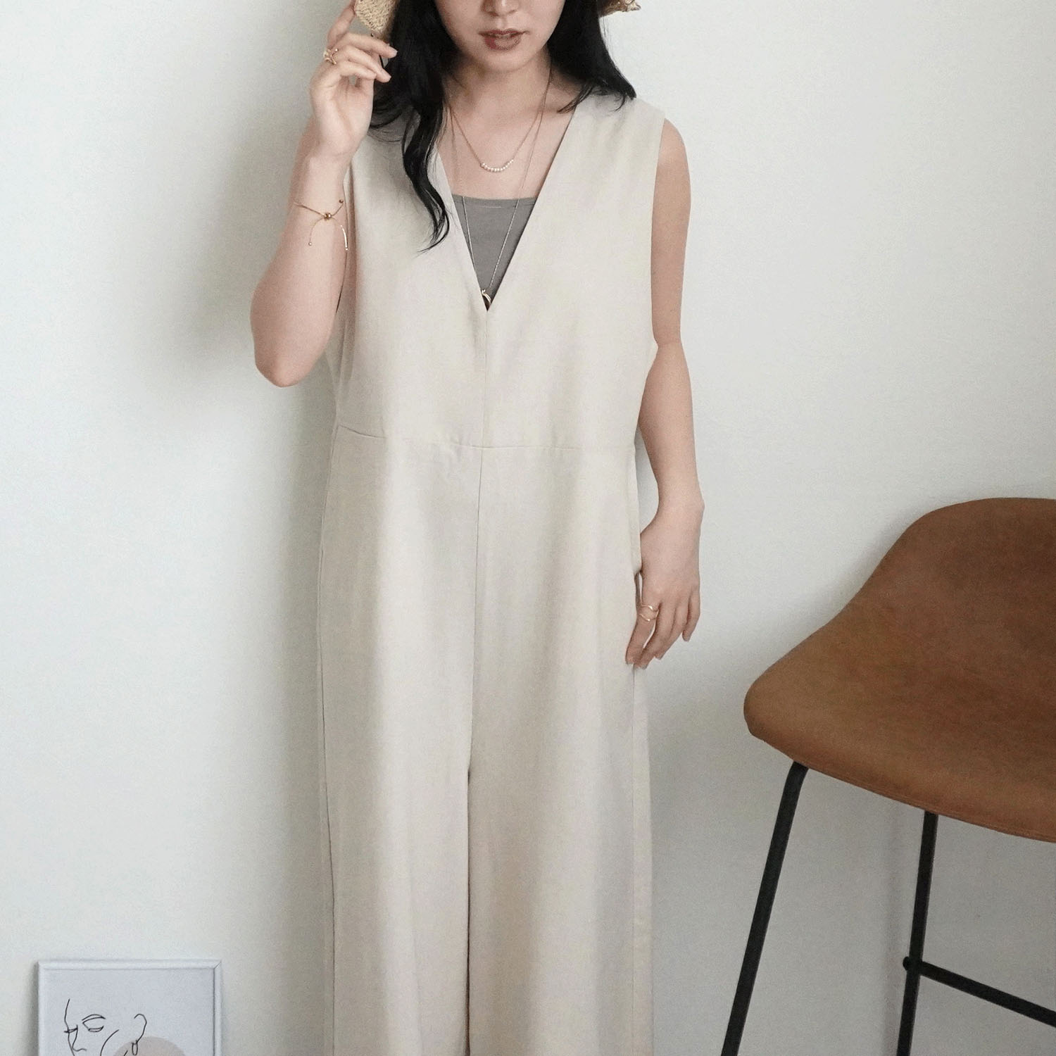 nod 綿麻オールインワン - 画像2