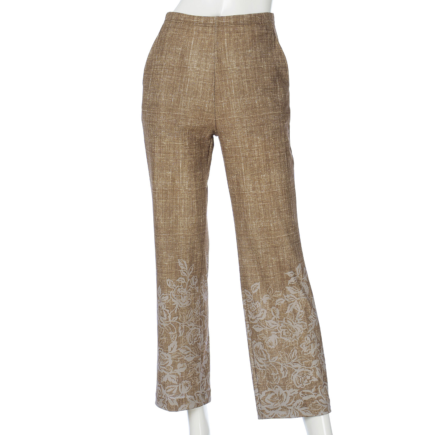 メッシュハイテンション 京プリントデニム花柄パンツ - 画像3